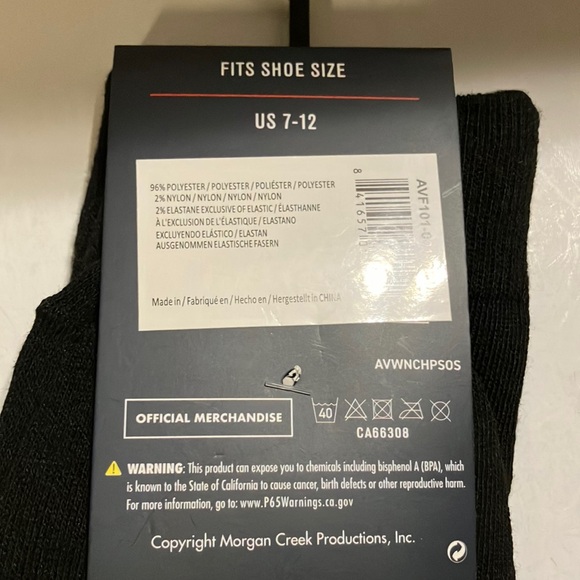 Ace Ventura Pet Detective Jim Carrey Black Socks - Picture 3 of 4